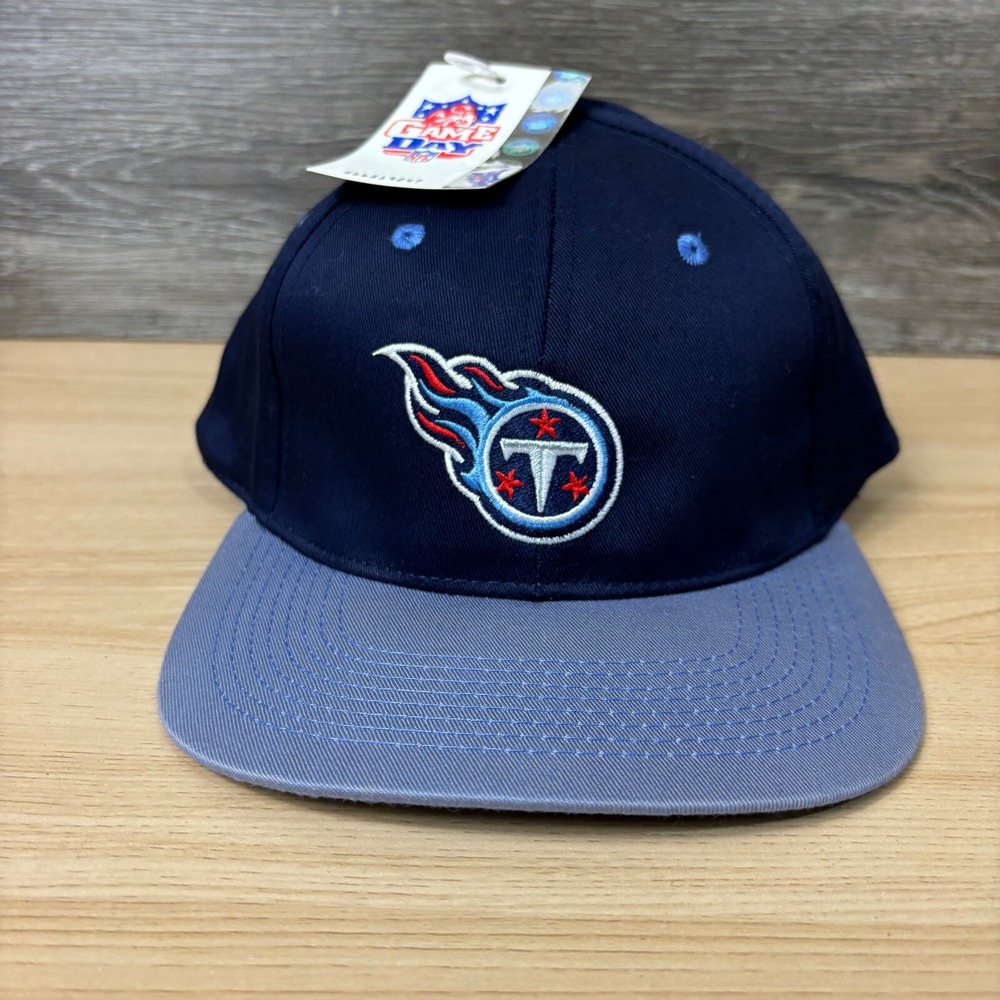 Vintage‎ Tennessee Titans Hat Cap Snap Back Blue NFL Football Game Day NWT